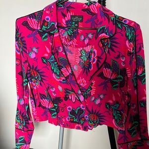 Topshop exotic cropped top